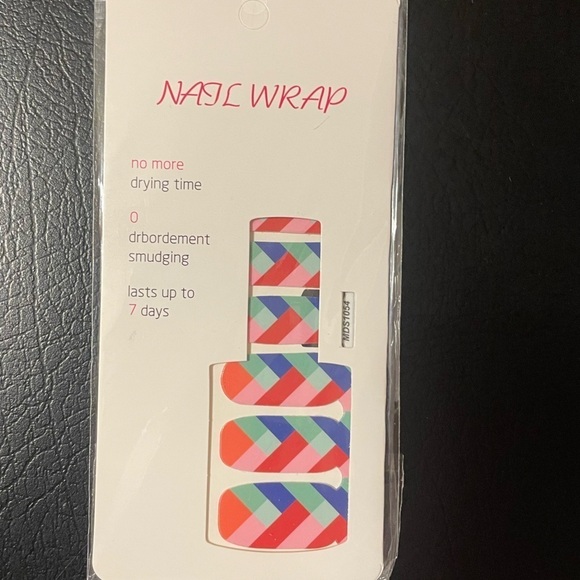 Chevron multicolor nail wraps Geometric Pattern Nail Art Sticker - Picture 3 of 5